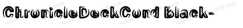ChronicleDeckCond Black字体转换